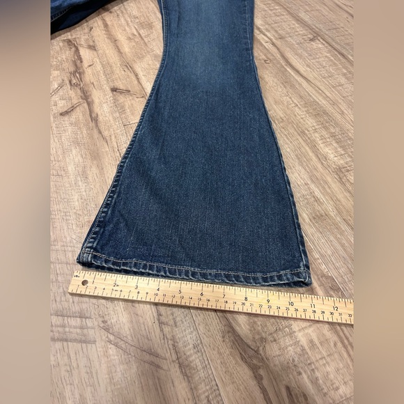 Vintage Silver Blue denim Flared Jeans western trendy 90’s y2k 70’s trendy - Picture 6 of 11